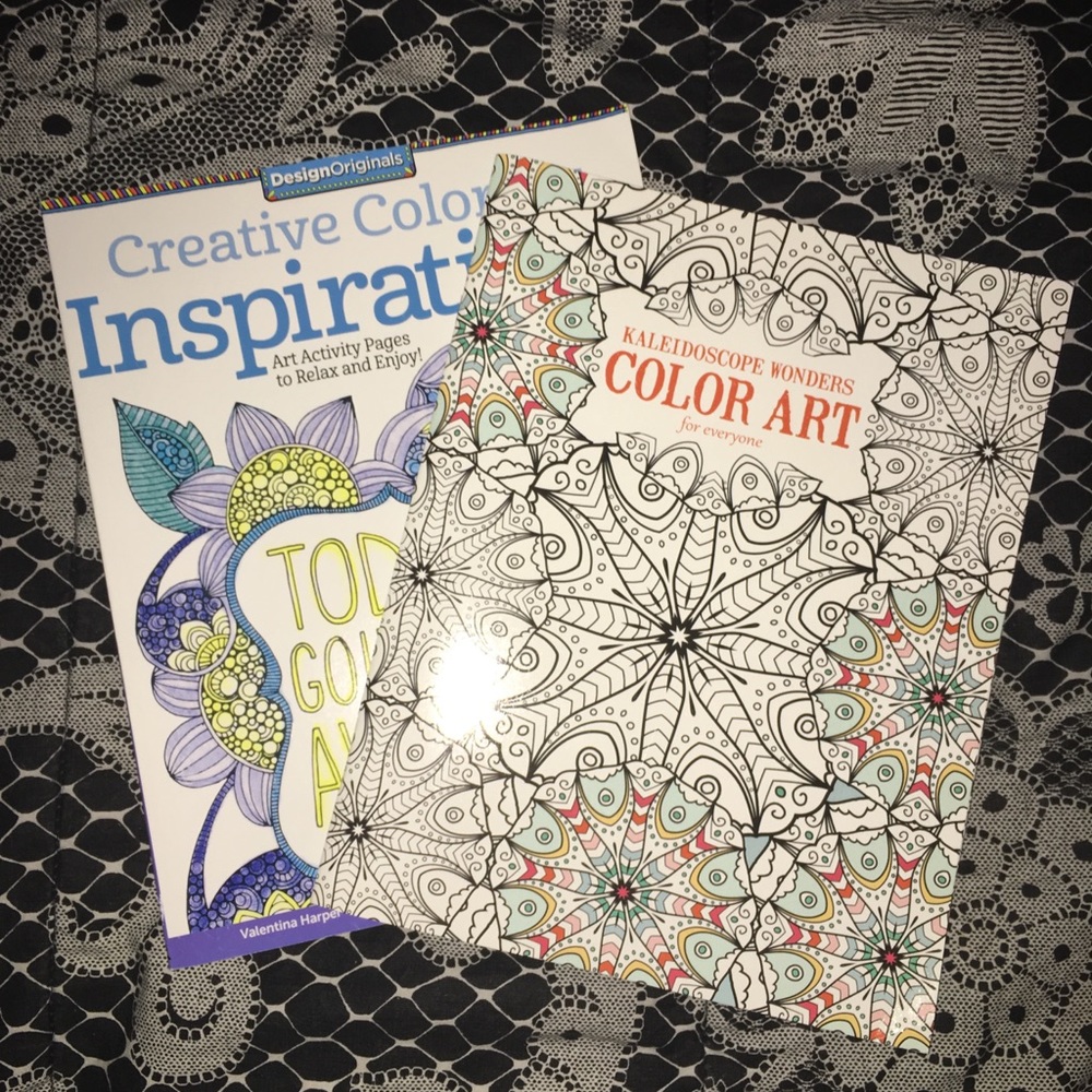 Two Adult Coloring Books